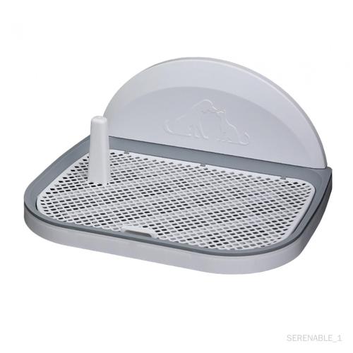 Chiot Formation Toilette Chien Pot Plateau Anti-Éclaboussures Léger Détachable Maille Grille Lisse Animal Pipi Support Amovible Poteau Pour Cage Pour Blanc L