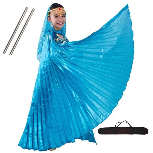 Ailes De Danse Du Ventre Pour Enfants,Ailes D'isis,Robes De Danse Du Ventre Pour Enfants,Sac De Olympiques De Phtalus,Danse Du Ventre Pour Filles Éma Ennes,Or Et Noir