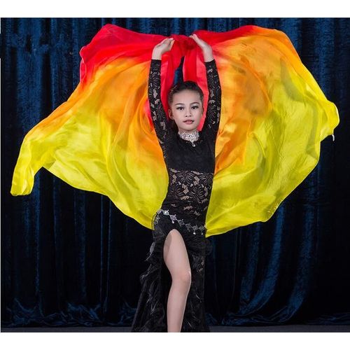 Injgradient-Écharpe De Brevdu Ventre Pour Enfant,Voile,Châle,X 90cm,Documents Assortis,,200