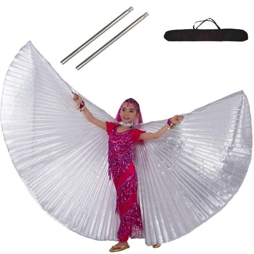Ailes De Danse Du Ventre Pour Enfants,Ailes D'isis,Robes De Danse Du Ventre Pour Enfants,Sac De Olympiques De Phtalus,Danse Du Ventre Pour Filles Éma Ennes,Or Et Noir