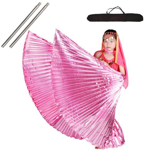 Ailes De Danse Du Ventre Pour Enfants,Ailes D'isis,Robes De Danse Du Ventre Pour Enfants,Sac De Olympiques De Phtalus,Danse Du Ventre Pour Filles Éma Ennes,Or Et Noir