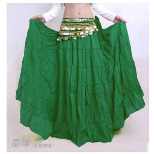 Jupe Gitane Longue En Lin,1 Pièce/Lot,Mode Swing,Marque,Danse Du Ventre,Costume Pour Femmes,Salle De Bal,Couleur Unie