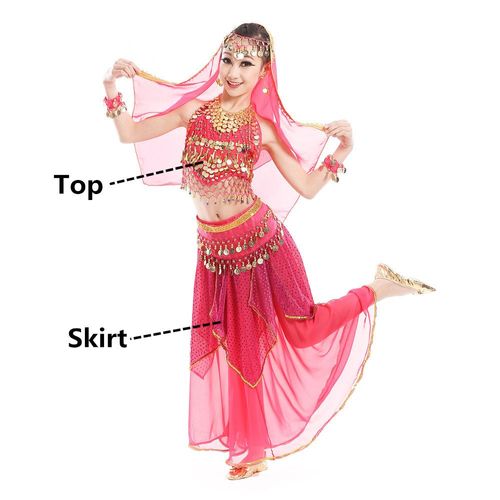 Costumes De Danse Du Ventre Pour Enfants,Jupe De Danse Du Ventre Pour Enfants,La Moindre Robe De Phtaline En Contreplaqué,Compétition De Performance,Ensemble De Gril Indien Pour Filles