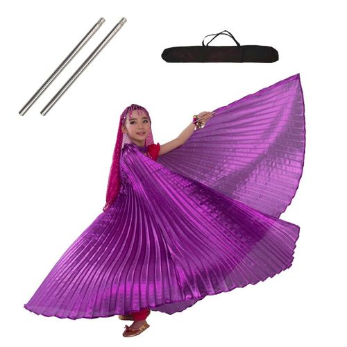Ailes De Danse Du Ventre Pour Enfants,Ailes D'isis,Robes De Danse Du Ventre Pour Enfants,Sac De Olympiques De Phtalus,Danse Du Ventre Pour Filles Éma Ennes,Or Et Noir