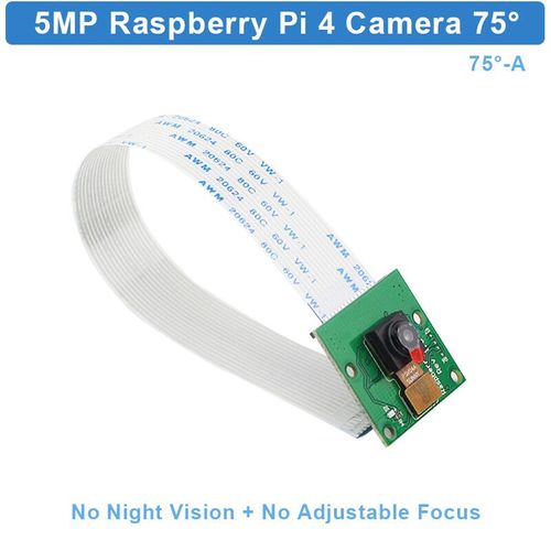 Caméra Raspberry Pi 5MP OV5647 1080P Vision Nocturne Grand Angle en Option IR-CUT Webcam Fisheye pour Raspberry Pi 4 Modèle B 3B Plus - Type Option 1