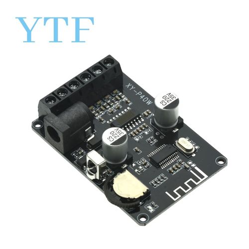 XY-P40W Bluetooth 5.0 Amplificateur de Puissance Conseil Audio Stéréo Amplificateur Numérique Petit Stéréo AMP Home Cinéma Avec Télécommande - Type module