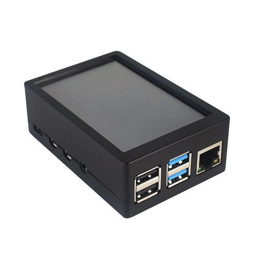 Boîtier ABS pour Raspberry Pi 3 B Plus,écran tactile TFT LCD 3.5x480,moniteur d'affichage GPIO,boîtier pour Raspberry Pi 4 modèle B 3B + 3B,320 pouces - Type for Pi 4