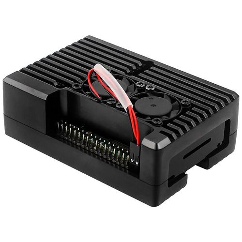 Boîtier ventilateur de refroidissement Raspberry Pi 4,en alliage métallique,pour touristes,en option pour RPi 4B 3B Plus 3B - Type for Pi 4 #A