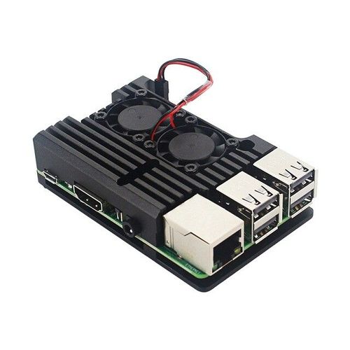 Boîtier ventilateur de refroidissement Raspberry Pi 4,en alliage métallique,pour touristes,en option pour RPi 4B 3B Plus 3B - Type for Pi 3B 3B Plus
