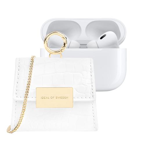 Mini Sac pour AirPods Toute Génération Modèle Lilou avec Bandoulière Ajustable IDEAL OF SWEDENBlanc