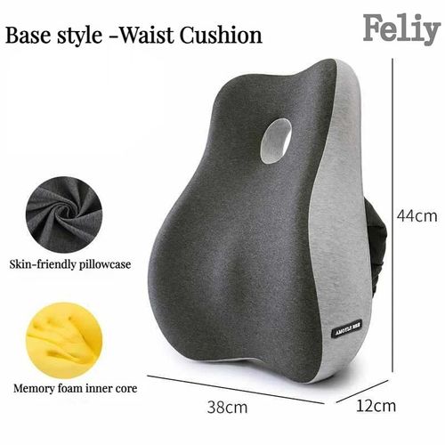 Coussin De Énergie Du Dos En Mousse À Mémoire De Forme,4wd,Oreiller Lombaire,Chaise De Bureau,Siège De Voiture,Coussin De Soutien Des Fesses Et Du Coccyx - Type Basic Back #B