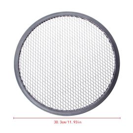 Grille en maille d'aluminium,écran à Pizza,plaque de cuisson ronde,filet,Kit de fours