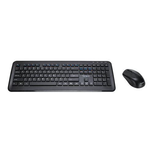 Targus KM610 - Ensemble clavier et souris - combo - full size - sans fil - 2.4 GHz - QWERTY - Espagnol - noir