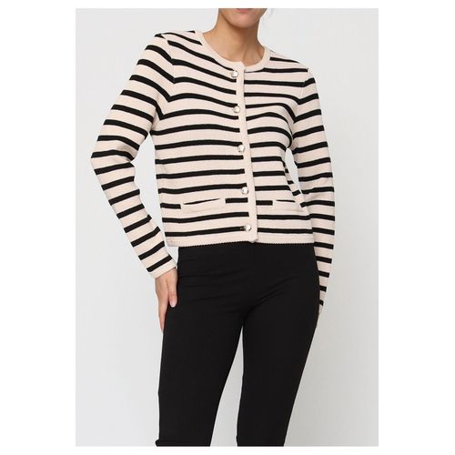 Gilet Cardigan Beige Femme