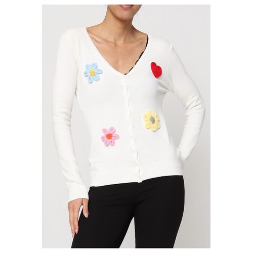 Gilet Cardigan Blanc Femme