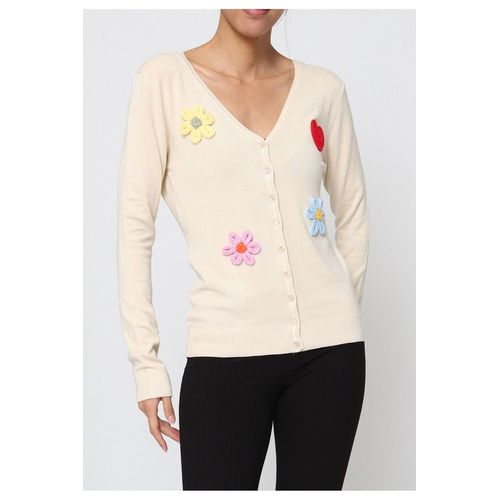 Gilet Cardigan Beige Femme
