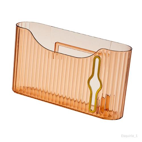 Boîte de rangement pour sac à ordures, organisateur de sac d'épicerie, conteneur de rouleau de sac à provisions portable à suspendre au mur, Orange