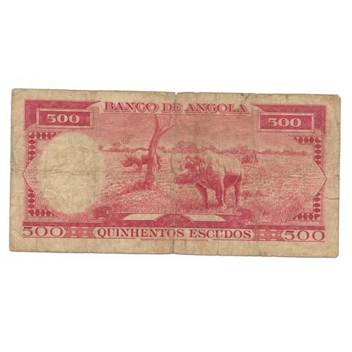 Billet 500 Escudos 10 Juin 1970 Angola