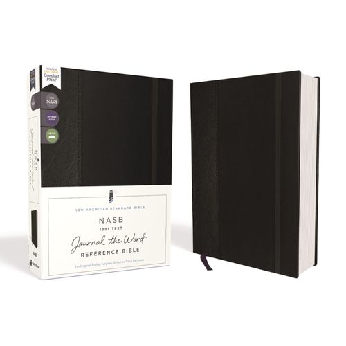 Nasb, Journal The Word Reference Bible, Hardcover, Black, Elastic Closure, Red Letter Edition, 1995 Text, Comfort Print