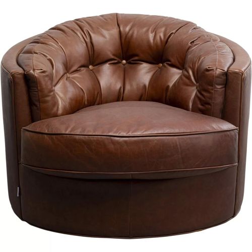 Fauteuil Pivotant Music Hall Marron Kare Design