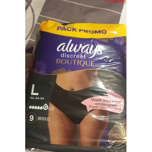 Sous-Vêtement Always Discreet Taille L 44-54 Noir 