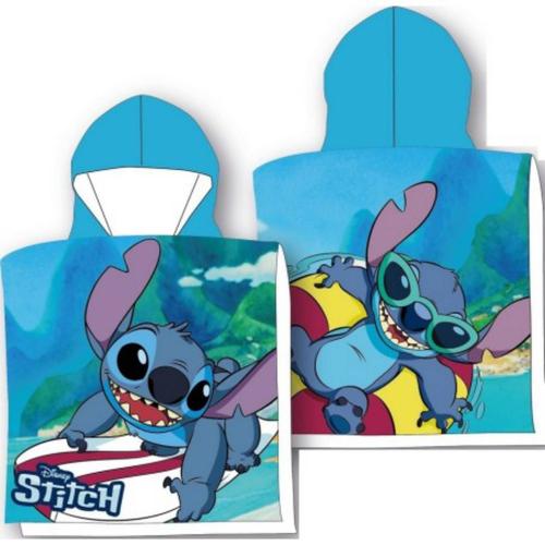 Poncho De Bain Stitch Disney À Capuche