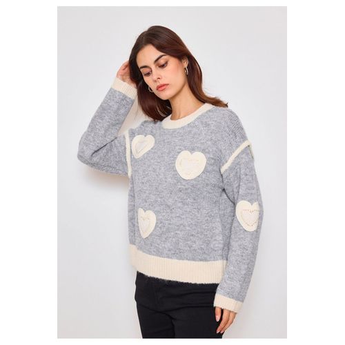 Pull Gris Femme