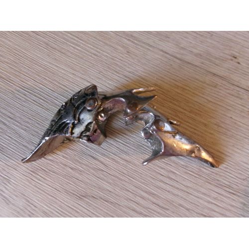 Bague Articulée Cosplay/Gothique/Punk/Rock À Tête D'alien