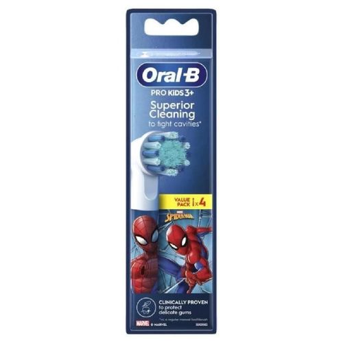 Oral-B Pro Kids Brossettes Spiderman/Reine Des Neiges. Pack De 4 Unit¿S
