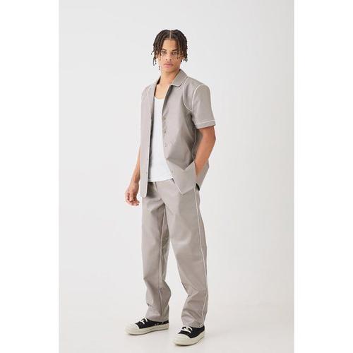 Ensemble À Manches Courtes Et Pantalon Homme - Gris - S, Gris