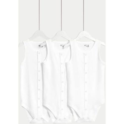 Lot De 3 Bodys Adaptés 100 % Coton (Jusqu'au 16 Ans) - Blanc