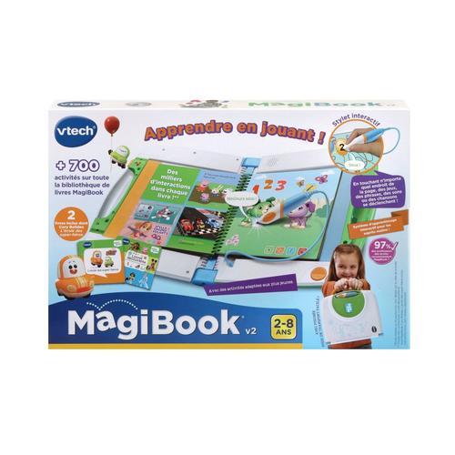 Vtech Magibook V2 Starter Pack Vert + Livre Cory Bolides