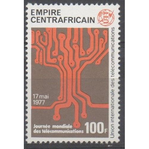 Centrafrique ( Empire ) Timbre Journée Mondiale Des Télécommunications