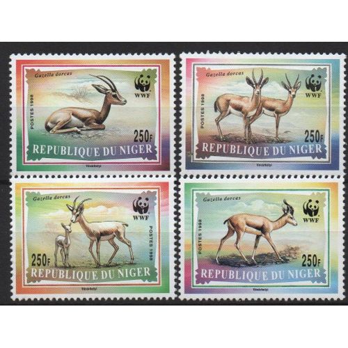 Niger Timbres Animaux En Voie De Disparition 1998