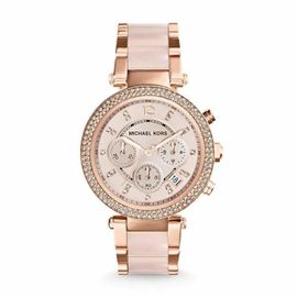 Michael Kors - Mk5896 - Montre Pour Femme Parker, Boitier De 39 Mm, Mouvement Chronographe, Bracelet En Acier Inoxydable