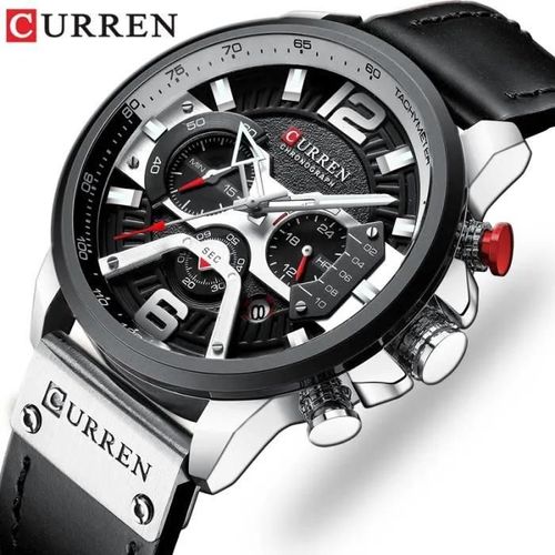 Curren Mode Quartz Montre Homme Marque De Luxe Militaire Étanche Sport Montre Homme Casual En Cuir Homme Horloge