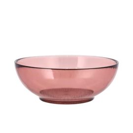 Saladier En Verre Rose 24 Cm
