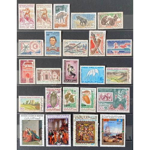 Lot De 54 Timbres Divers Mauritanie 1960 - 1988 + 5 Taxes