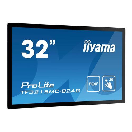 iiyama ProLite TF3215MC-B2AG - Écran LCD - 32" (31.5" visualisable) - cadre ouvert - écran tactile - 1920 x 1080 Full HD (1080p) - VA - 500 cd/m² - 3000:1 - 8 ms - HDMI, VGA, DisplayPort - noir