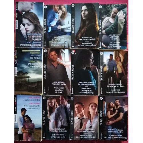 Lot 12 Livres Black Passion, Collectif D'auteurs