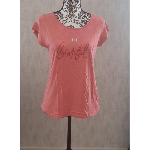 T-Shirt Manche Courte Corail Monoprix Taille 38/40