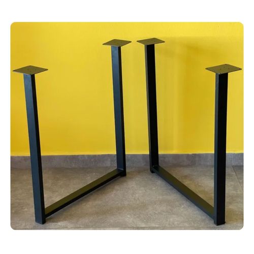 Lot De 2 Pieds De Table À Manger En U En Métal