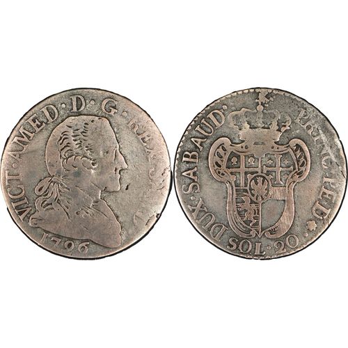 Italie - Piémont Sardaigne - 1796 - 20 Soldi - Victor Amédée Iii - 23-344