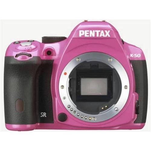 Pentax k-50 reflex 16.3 Mpix full HD 1080p tropicalisé robuste écran 3" 3 pouces ergonomie rose