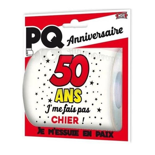 Rouleau Papier Toilette Festif Anniversaire 50 ans