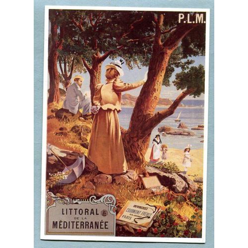 Carte Postale - Littoral De La Méditerranée - Affiche Chemins De Fer P L M - Signée Tanconville - 1930