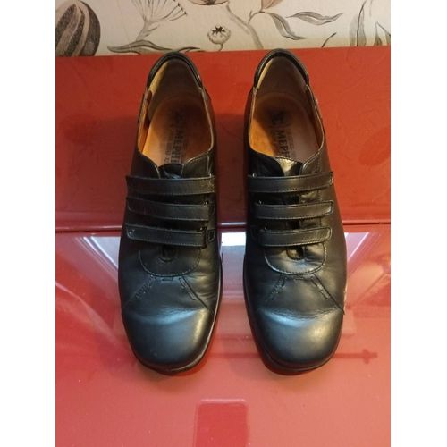 Chaussures Mephisto Femme, Tout Cuir, À Velcro T41