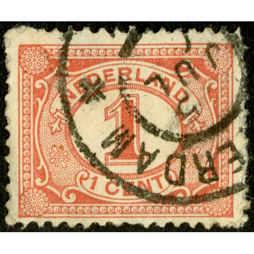 Timbre Oblitéré Nederland, 1 Cent