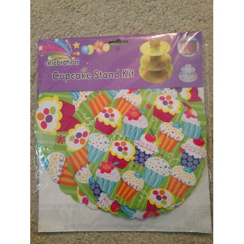 Stand a cupcake en carton a monter pour anniversaire / fete neuf idee cadeau