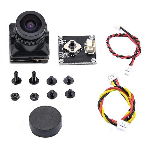 Fpv Caméra Hd 1500tvl 2.1mm Grand Angle Avec Panneau De Réglage Osd Pour Fpv Rc Racing Drone Accessoires, Noir-Générique